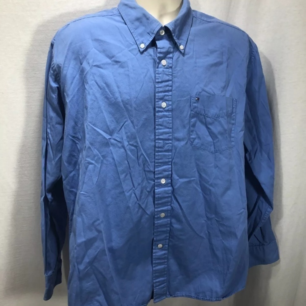 Tommy Hilfiger XLarge  button down collared blue